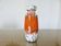 Vase en céramique "fat lava" orange, West Germany, 1970