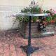 Bistro table cast iron legs and aluminum top