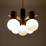 Swedish brass chandelier by Hans Agne Jakobsson