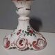 Antique earthenware candle holder - Strasbourg decor - handmade