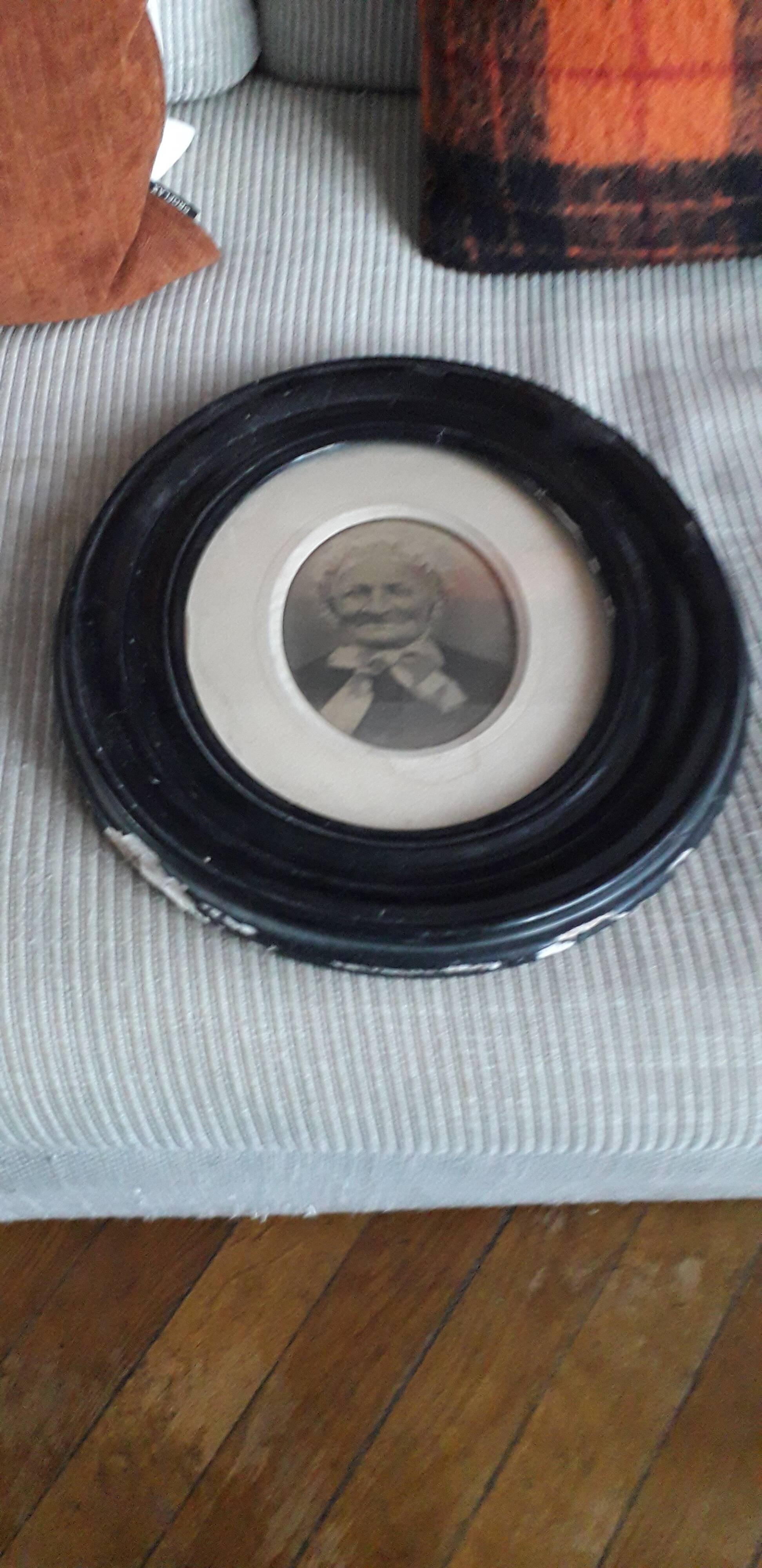 Old framed photograph