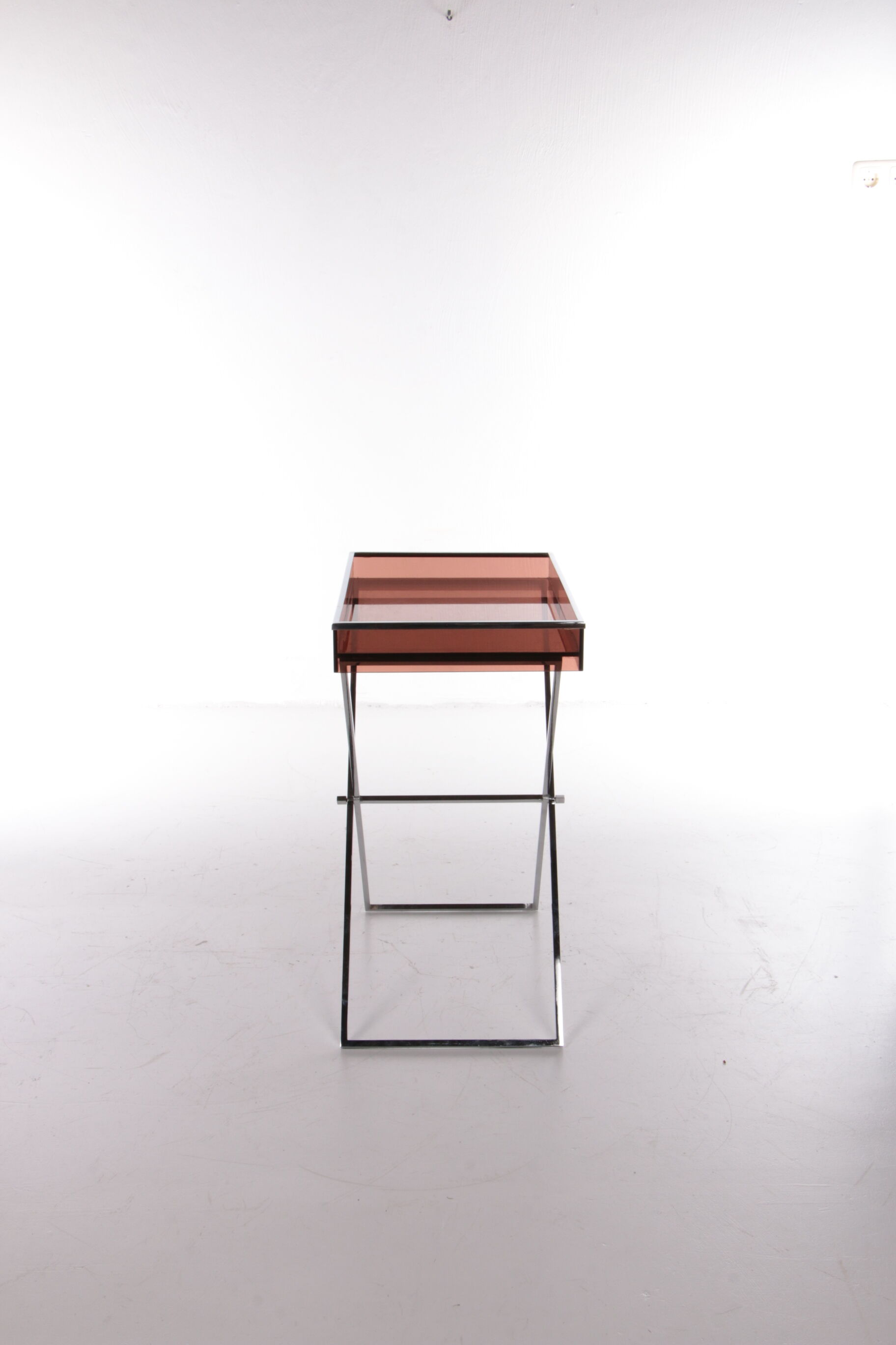 Vintage plexiglas sidetable 1970 France