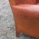 Art deco leather club chair from the 1930s