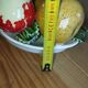 Small vintage fruit bowl in majolica – fruit decoration – 1950s/60s