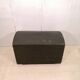 Large travel trunk in blackened wood
