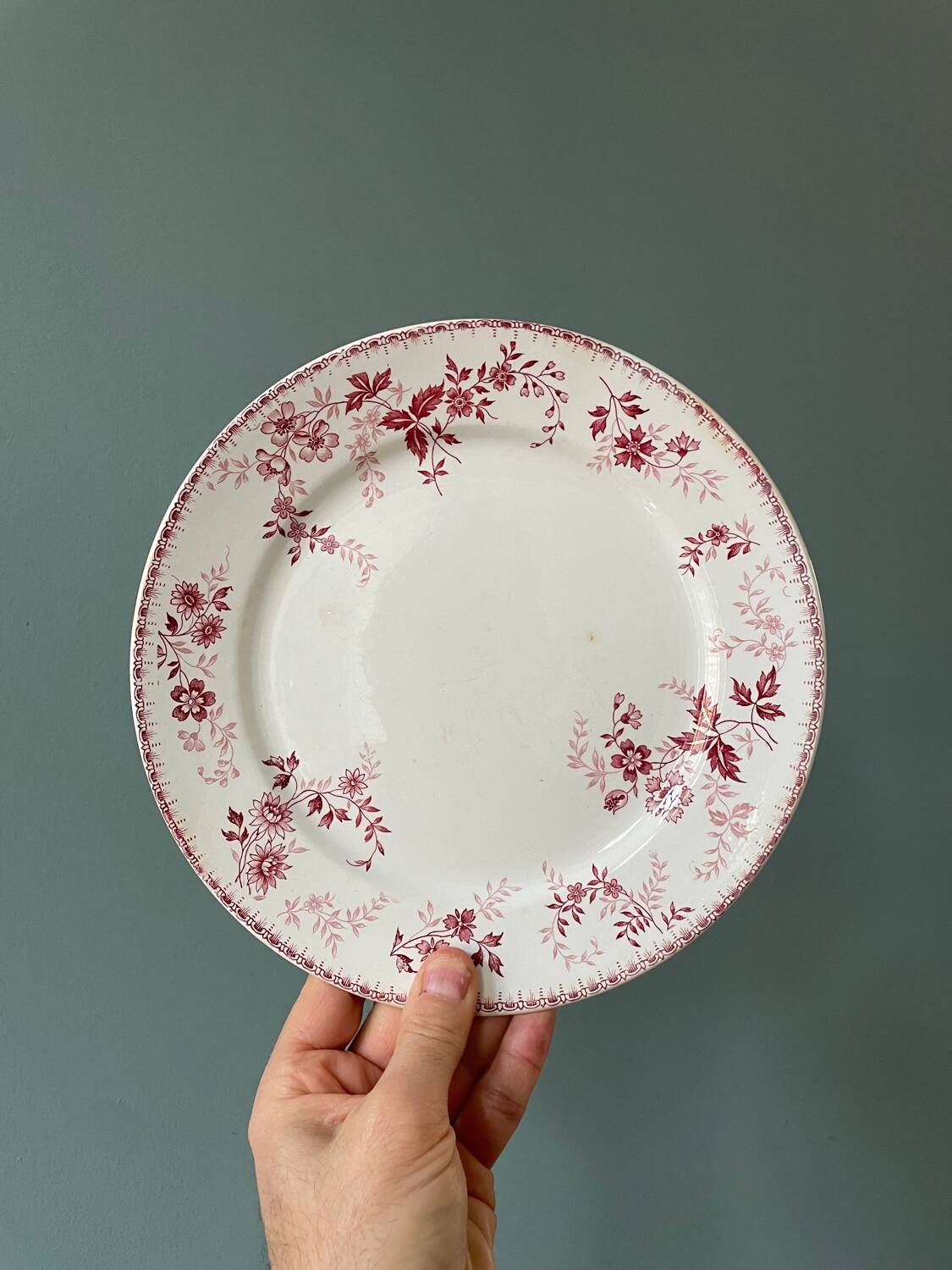Series of 10 flat plates Terre de Fer Poincelet-Masquelier