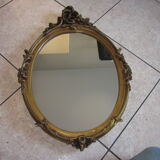 Gold mirror in platre 47x67cm