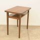 Mid-century walnut coffee table, wooden living room table, 1950s