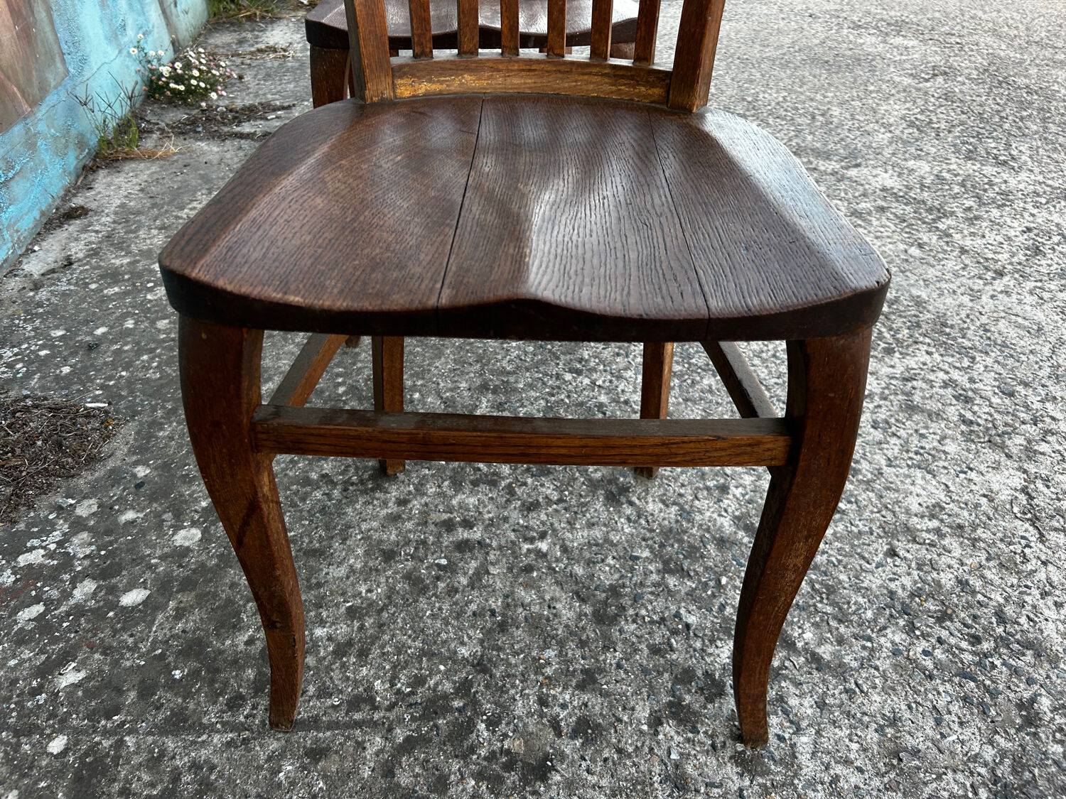 Maurice Lacour solid oak chair