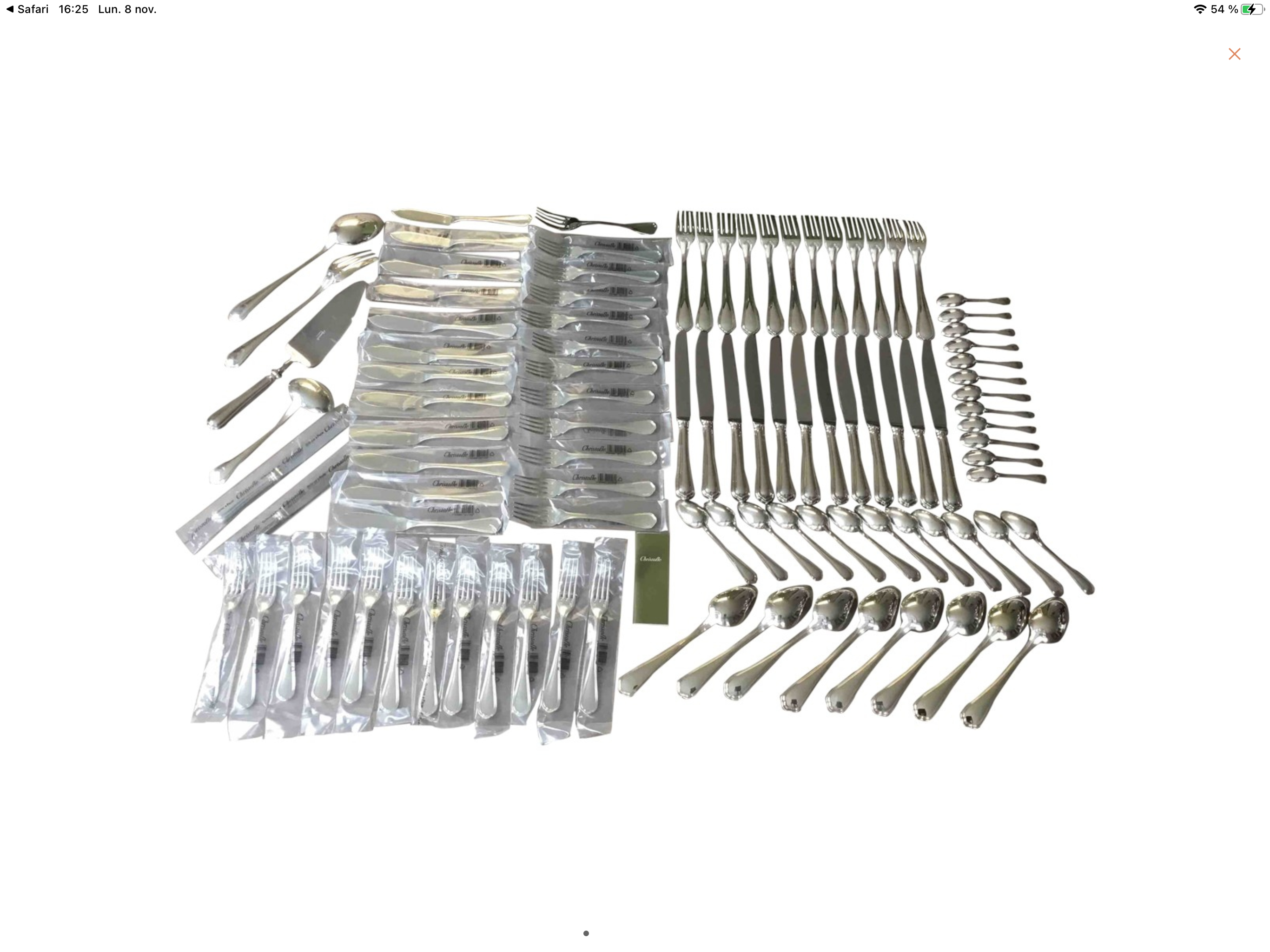 Christofle cutlery set model Spatours 97 pieces