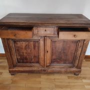 Parisian buffet 2 doors 3 drawers bahut rustic fir 19th century