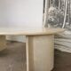 Oval coffee table in travertine, marble from the 70s/80s