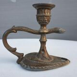 Nineteenth century snake candle holder