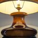 XL glazed ceramic lamp from the 60s/70s