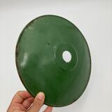 Green enamel cake