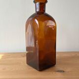Amber Square Apothecary Bottle