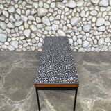 Mid-century teak coffee table with graphic motif, Germany 1950-60