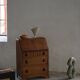 Desk / Chest of drawers in modern Danish oak from the early 20th century with shell handles.