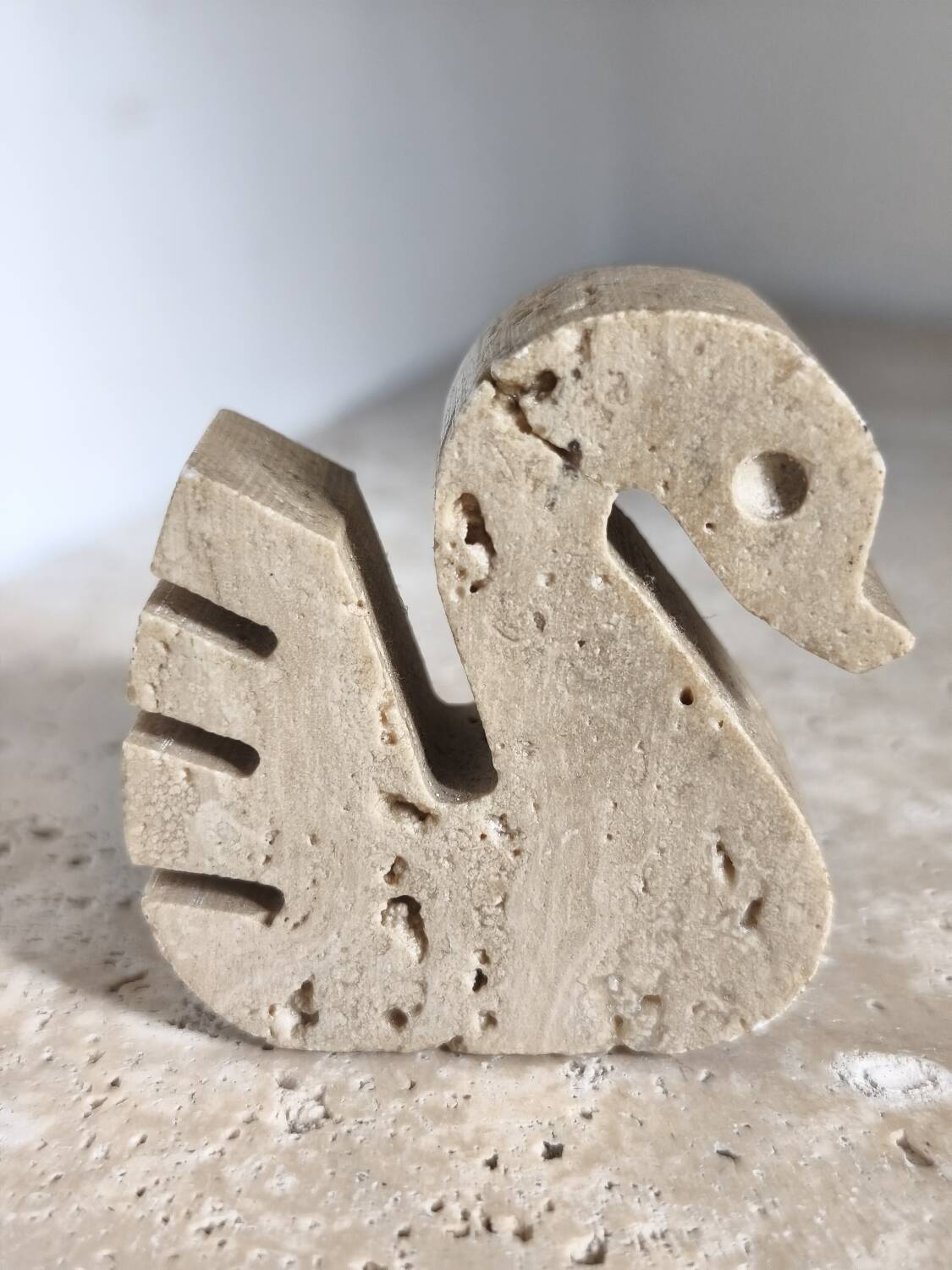 Travertine Swan