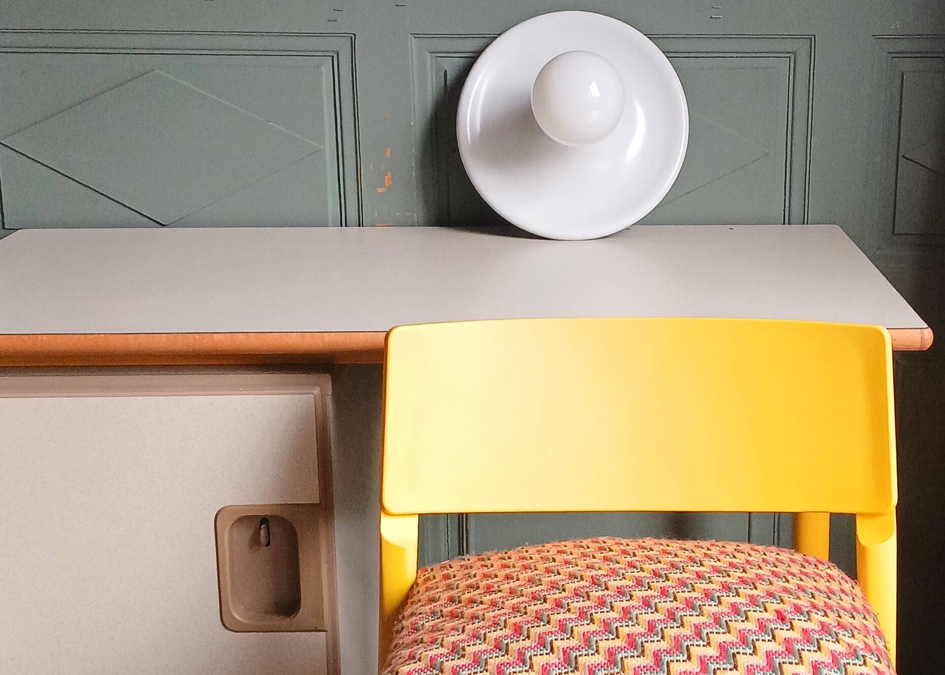 Applique italienne "light ball" esprit Achille Castiglioni, vers 1970