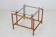 Danish modern coffee table / side table / Henning Nørgaard attributed / oak / glass / 1970s