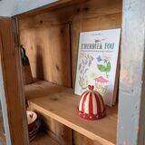 Glazed enfilade antique workbench – blue patina