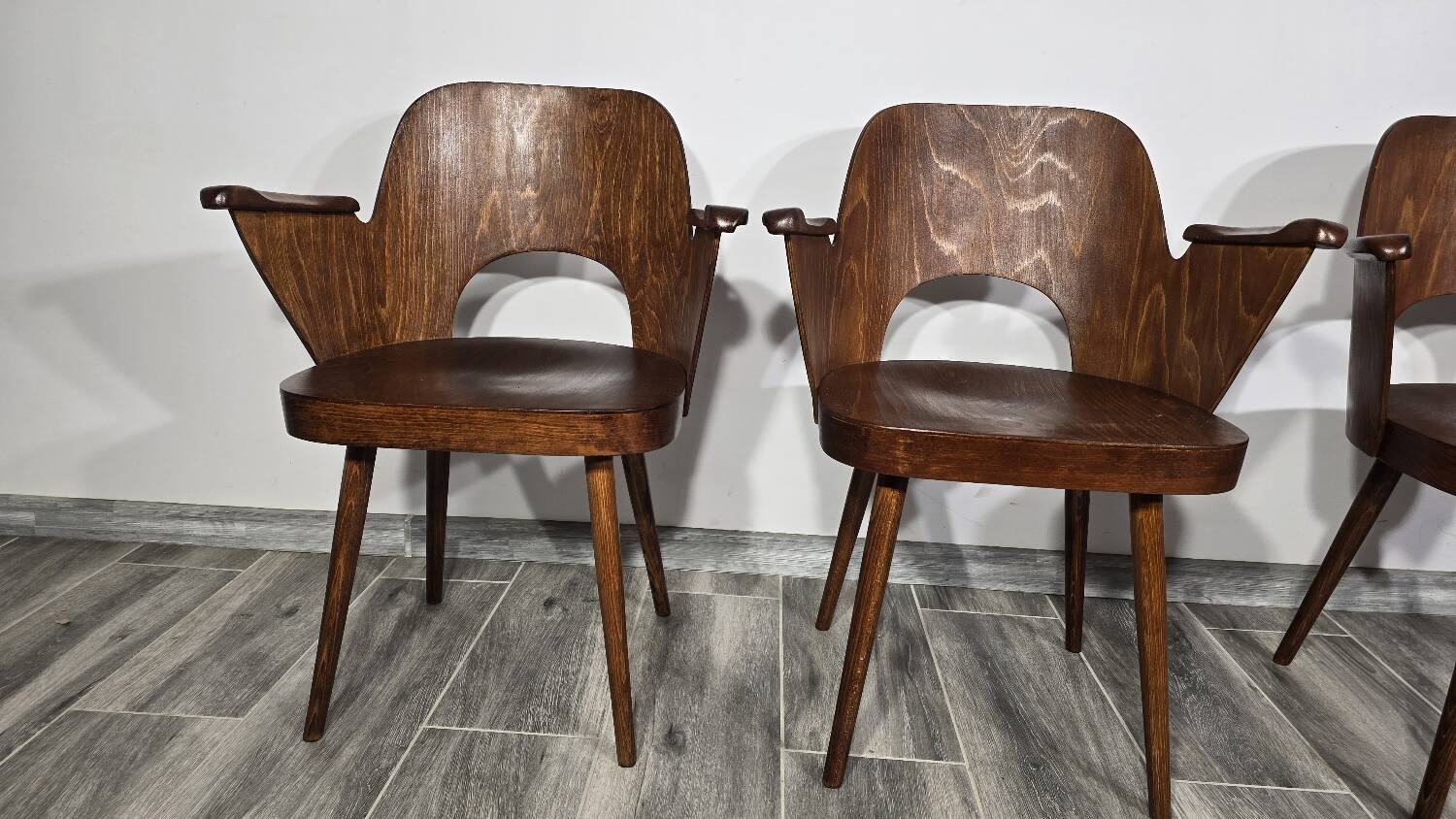 Dining Chairs by Oswald Haerdtl for Ton, Set of 4
