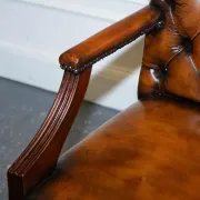 Chesterfield Director's Chair in Brown Cigar Leather