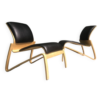 Nadin lounge chairs by hans peter weidmann for artek, 1990s