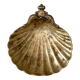 Brass shell dish, soap dish from around 1900 by "J. Gallo"