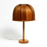 1970s Swedish pine bent veneer table lamp by GB Solbackens Svarveri