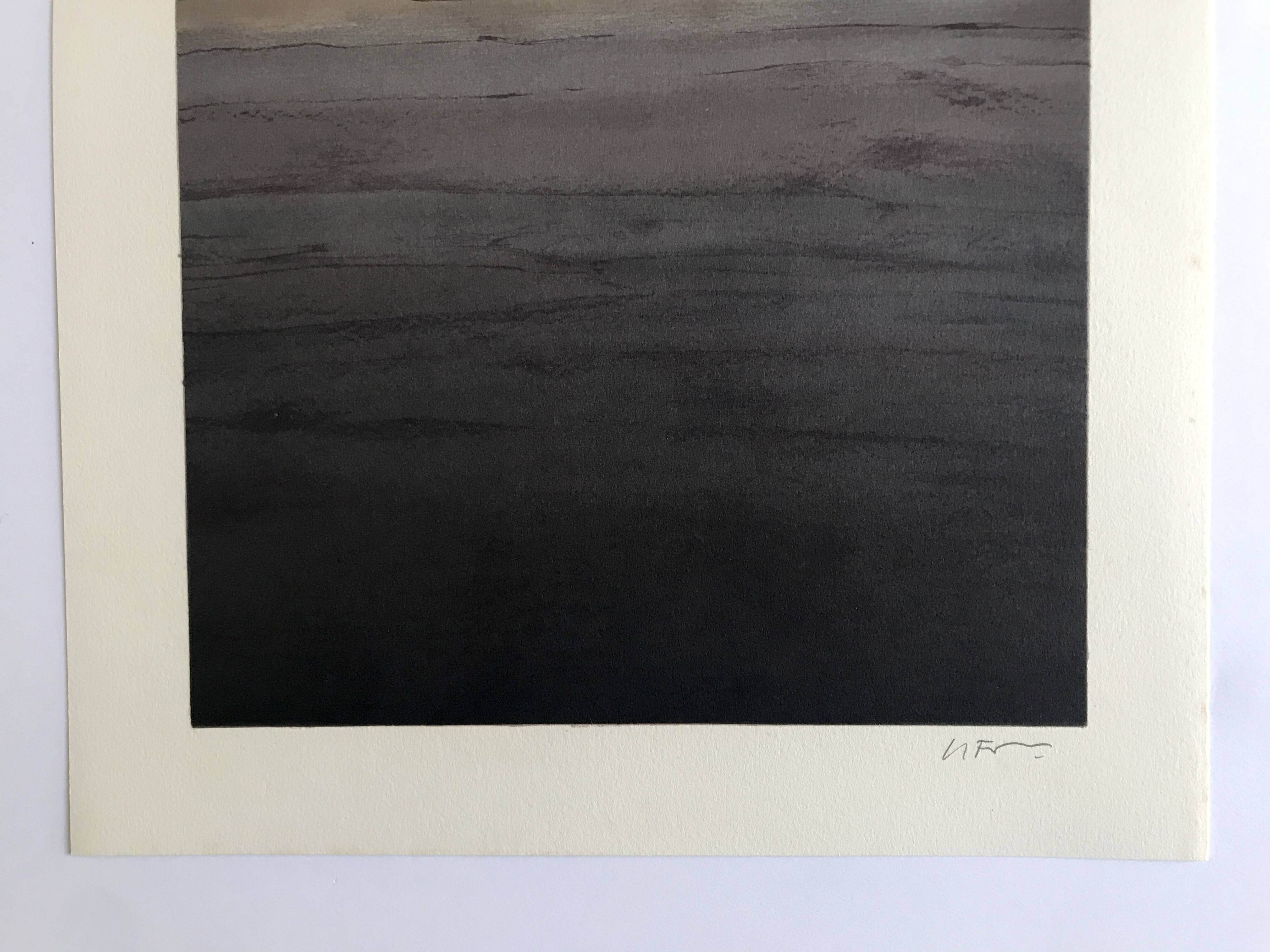 Alain le foll khufu, khafre, 1978. original lithograph signed in pencil.