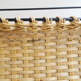 Magazin rack made of rattan and iron