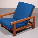 Fauteuil relax Getama en chêne avec dossier réglable, Hans J. Wegner GE421