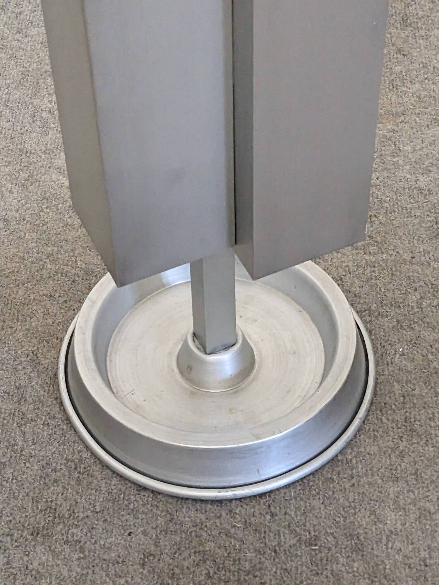 Aluminum umbrella stand by Walter & Moretti, France circa 1970