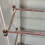 70s shelf in plexiglas and smoked glass