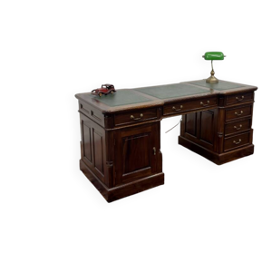 Bureau anglais classique - cuir vert