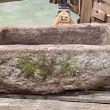 Breton granite trough XIXth -88x49cm