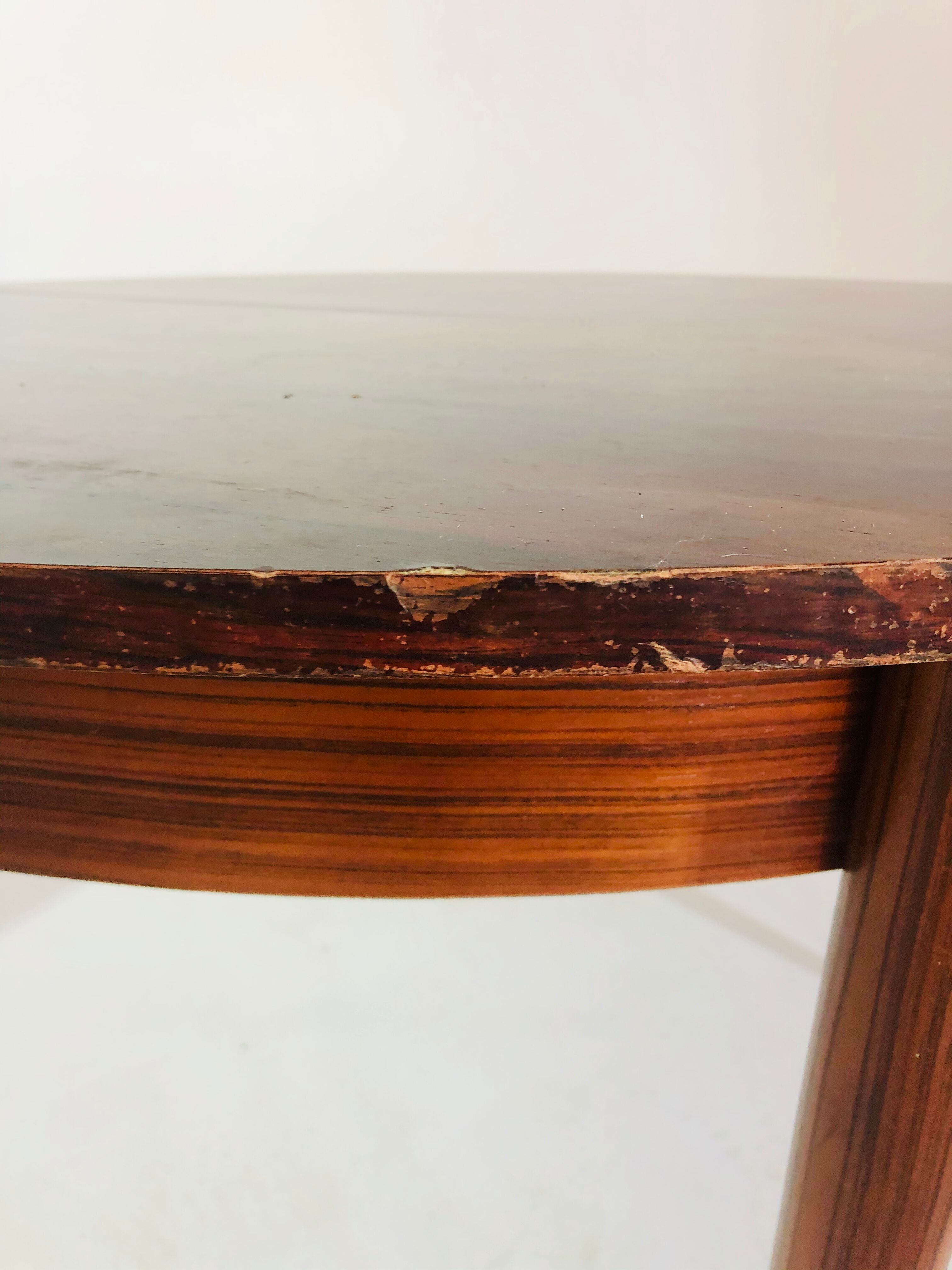 Vintage Scandinavian dining table - rosewood - extension cords