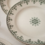 Suite of 9 old dessert plates