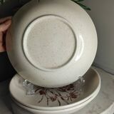 Ceramic stoneware soup plates