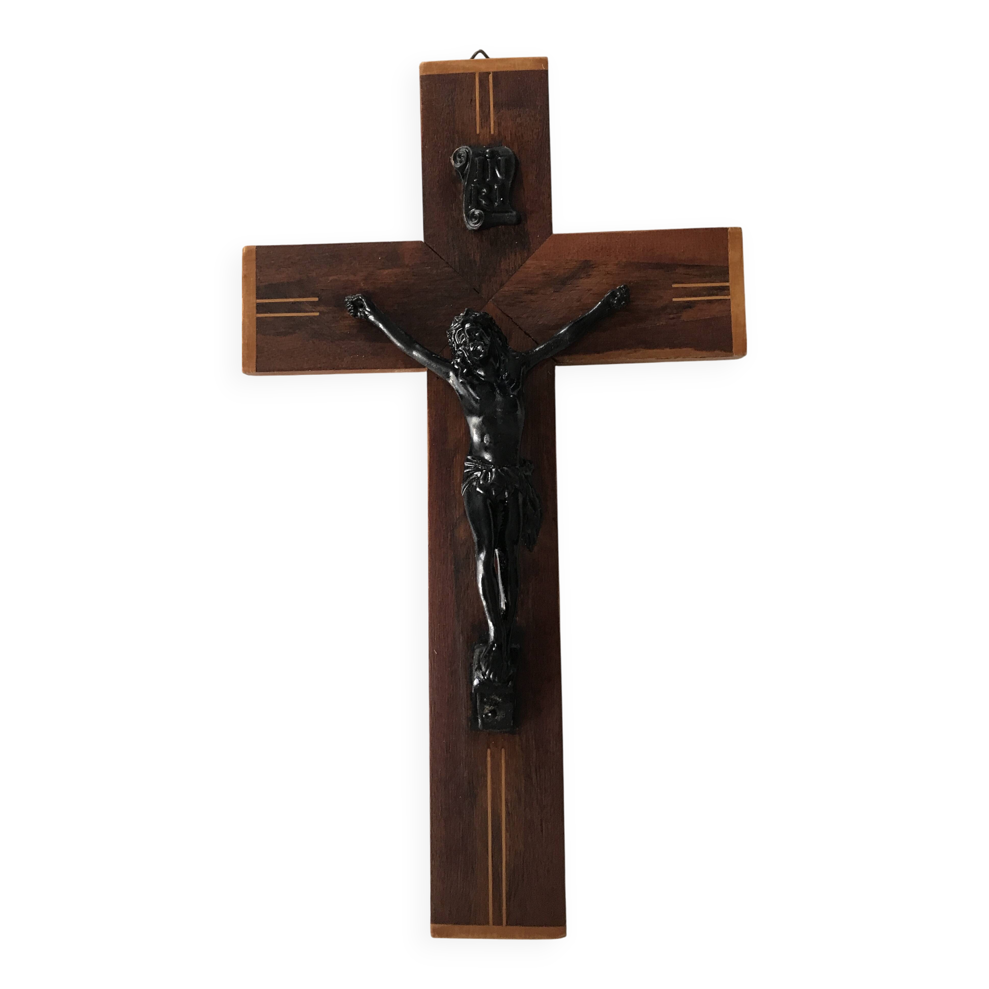 Ancient metal and wood crucifix