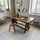 Dining table in solid olive wood Maison Skela 1960