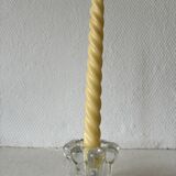 Vintage glass candlestick from Reims