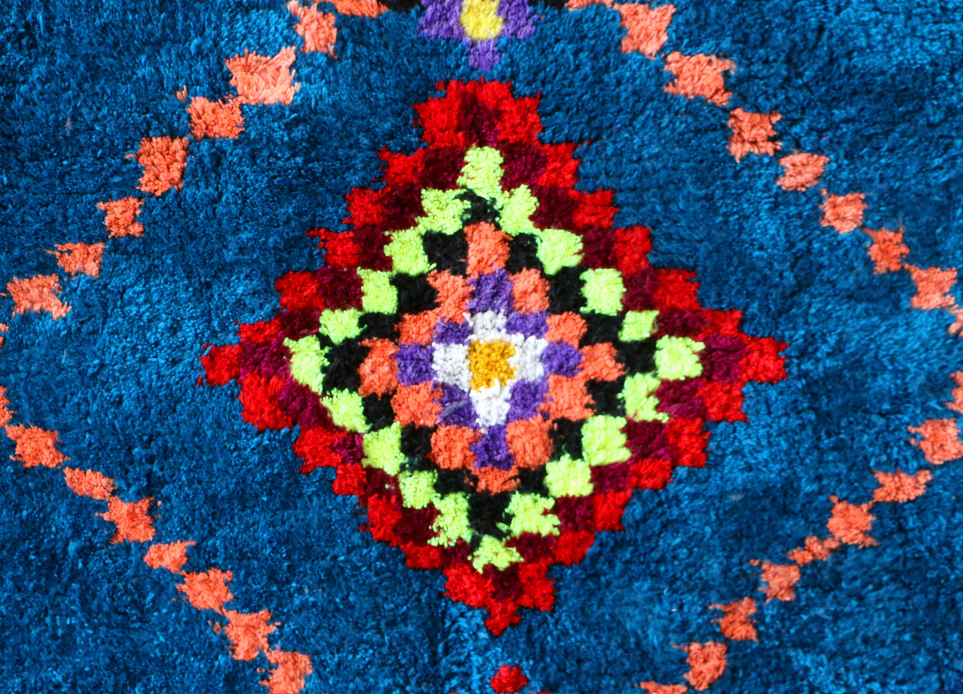 Boujaad style rug set vintage design, name: Life Back 170 cm / 210 cm.