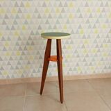 Vintage 70s side table in wood and formica