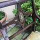 Paire de fauteuils en bois peint, XIXe s