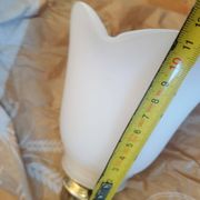 Lot de 3 tulipes baladeuses suspensions vintage en verre