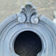 Elements of ancient architecture,  pair of beef's eye in zinc nineteenth century