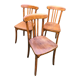Trio chaises bistrot monobloc